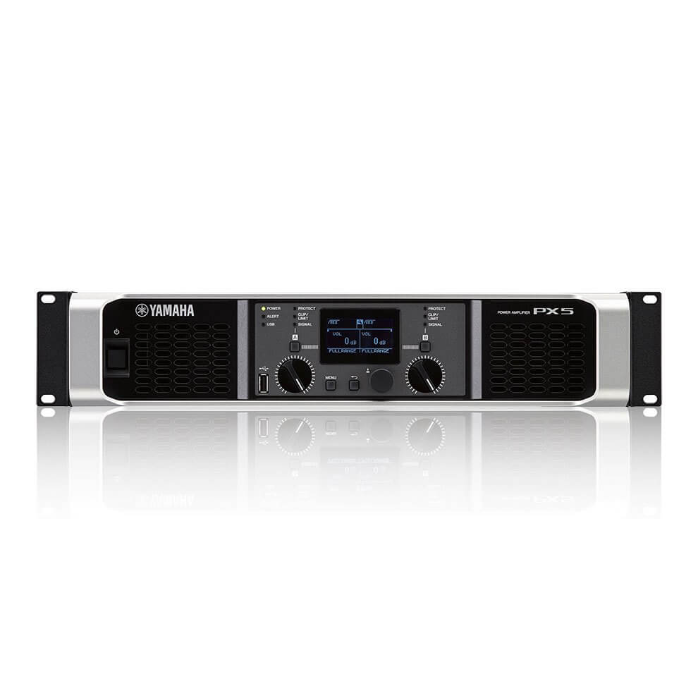 YAMAHA PX5 Amplificador de Poder de 2 Canales y 500 Watts por Canal a 8 Ohms